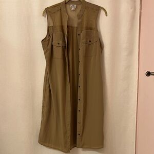 Worthington Beige Textured Blouse